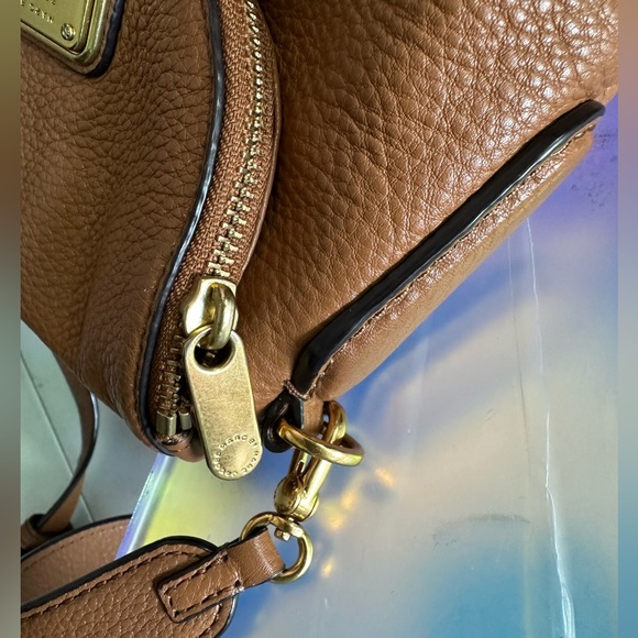 Excellent Marc Jacobs Iconic Mini Natasha Style Camel Pebble Leather Crossbody - Picture 7 of 10
